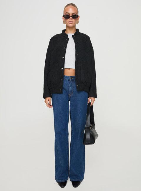 Stillar Bomber Jacket Black Product Image