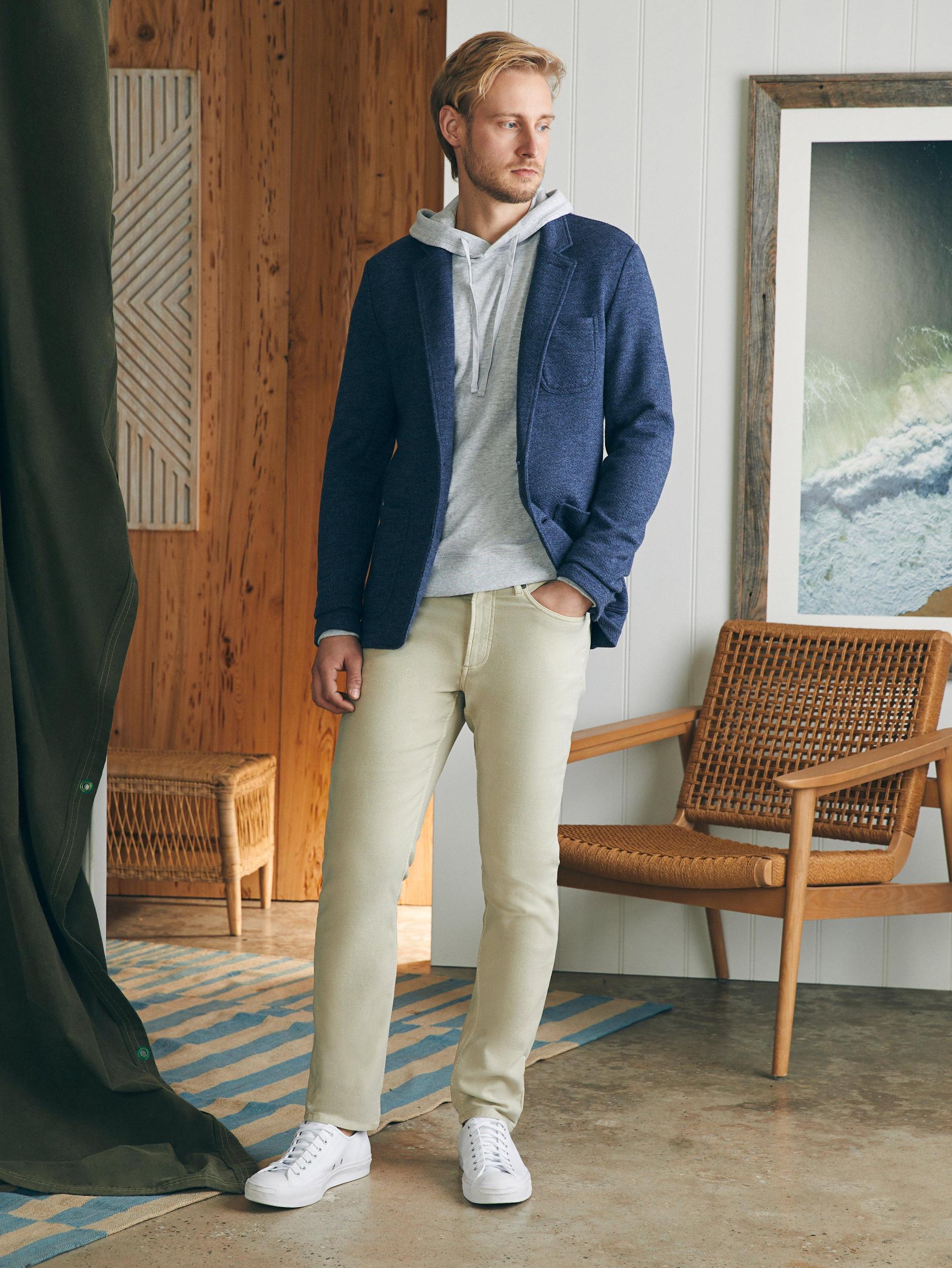 Inlet Knit Blazer (Short) - Deep Navy Melange Male Product Image