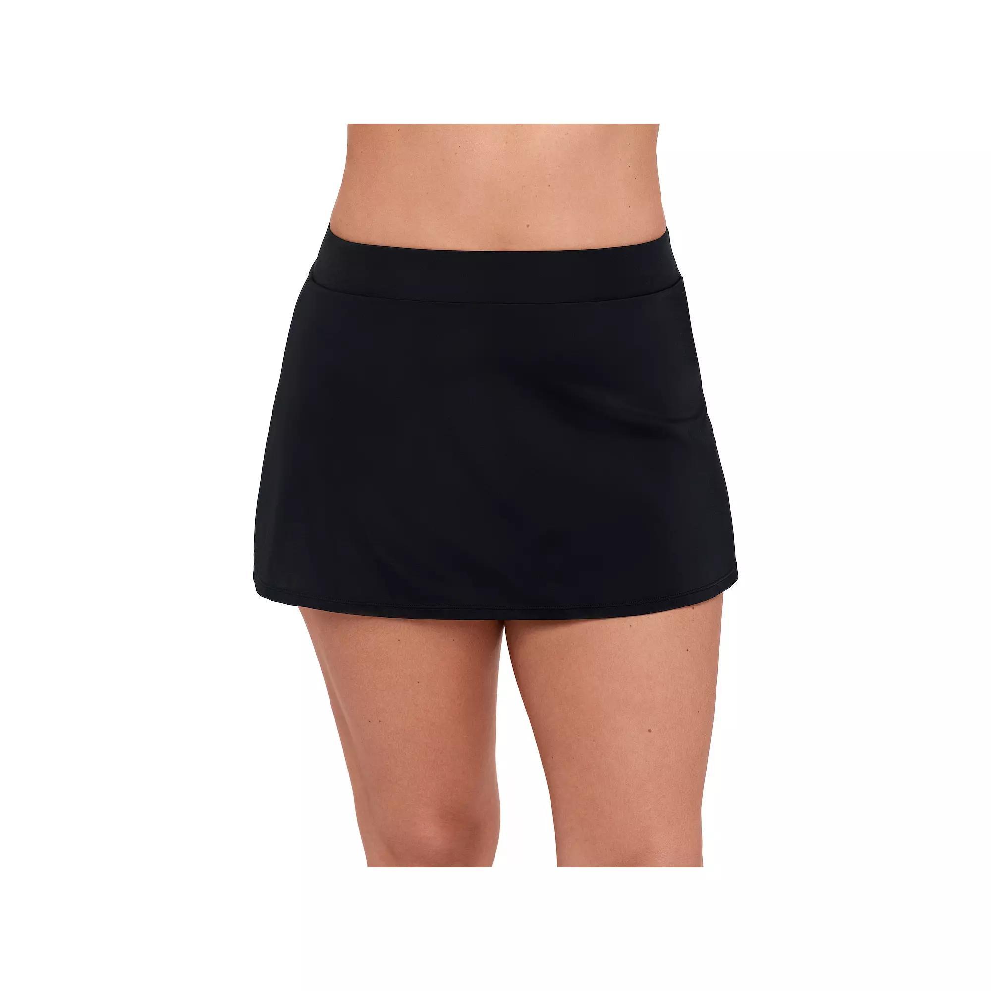 Women's Trimshaper Swim Skirt, Size: 18, Black Product Image