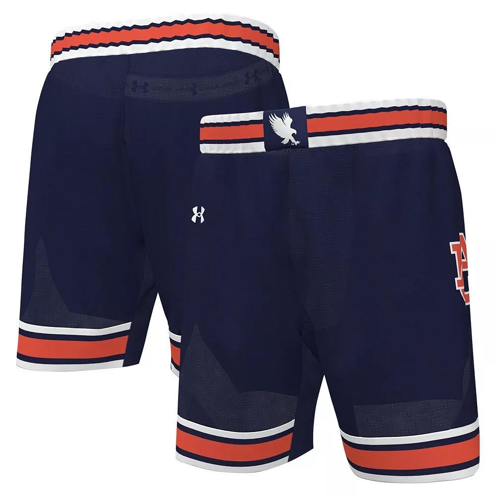 Men's Under Armour Navy Auburn Tigers Replica Basketball Shorts, Size: Medium, Blue Product Image