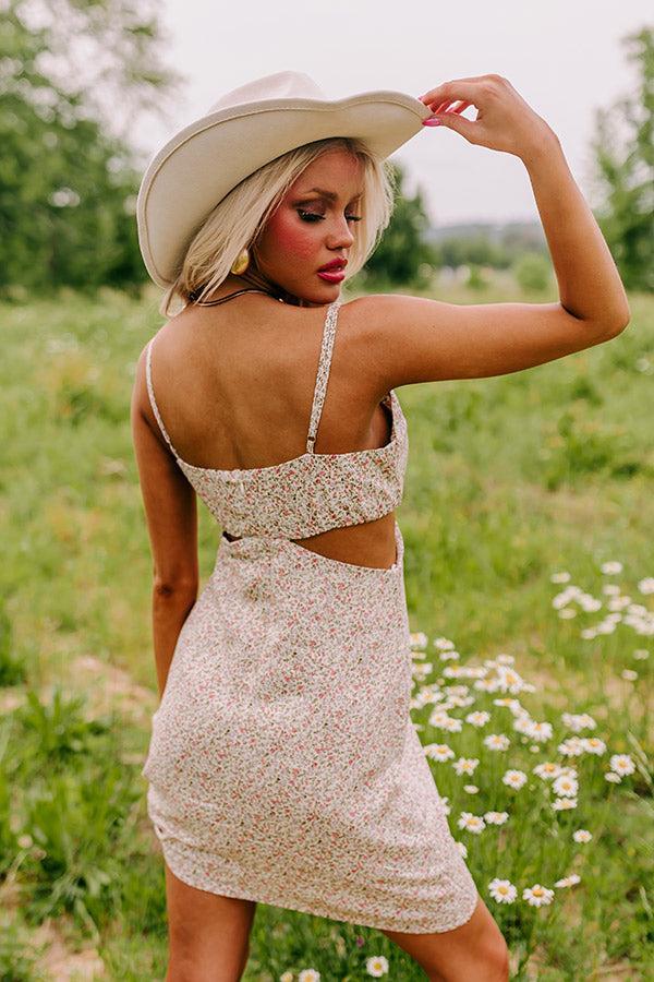 Cape Cod Nights Floral Cut Out Dress Product Image