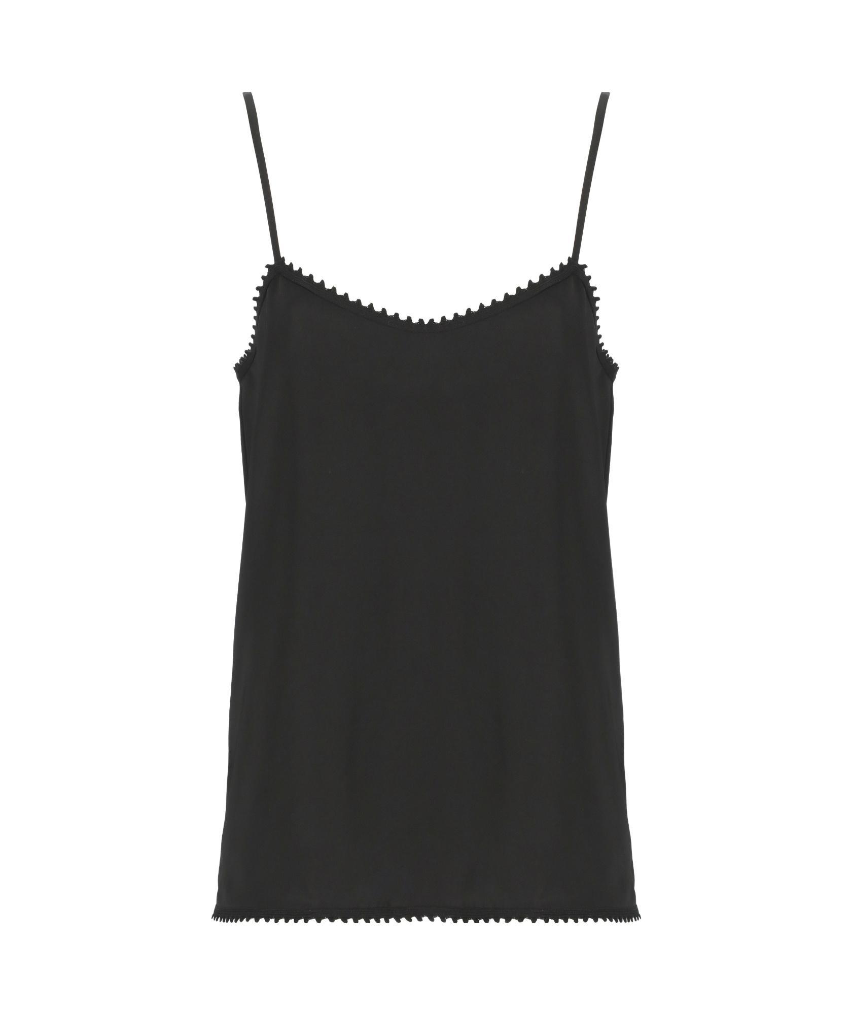 FABIANA FILIPPI Dentelle Detailed Satin Lingerie Top In Black Product Image
