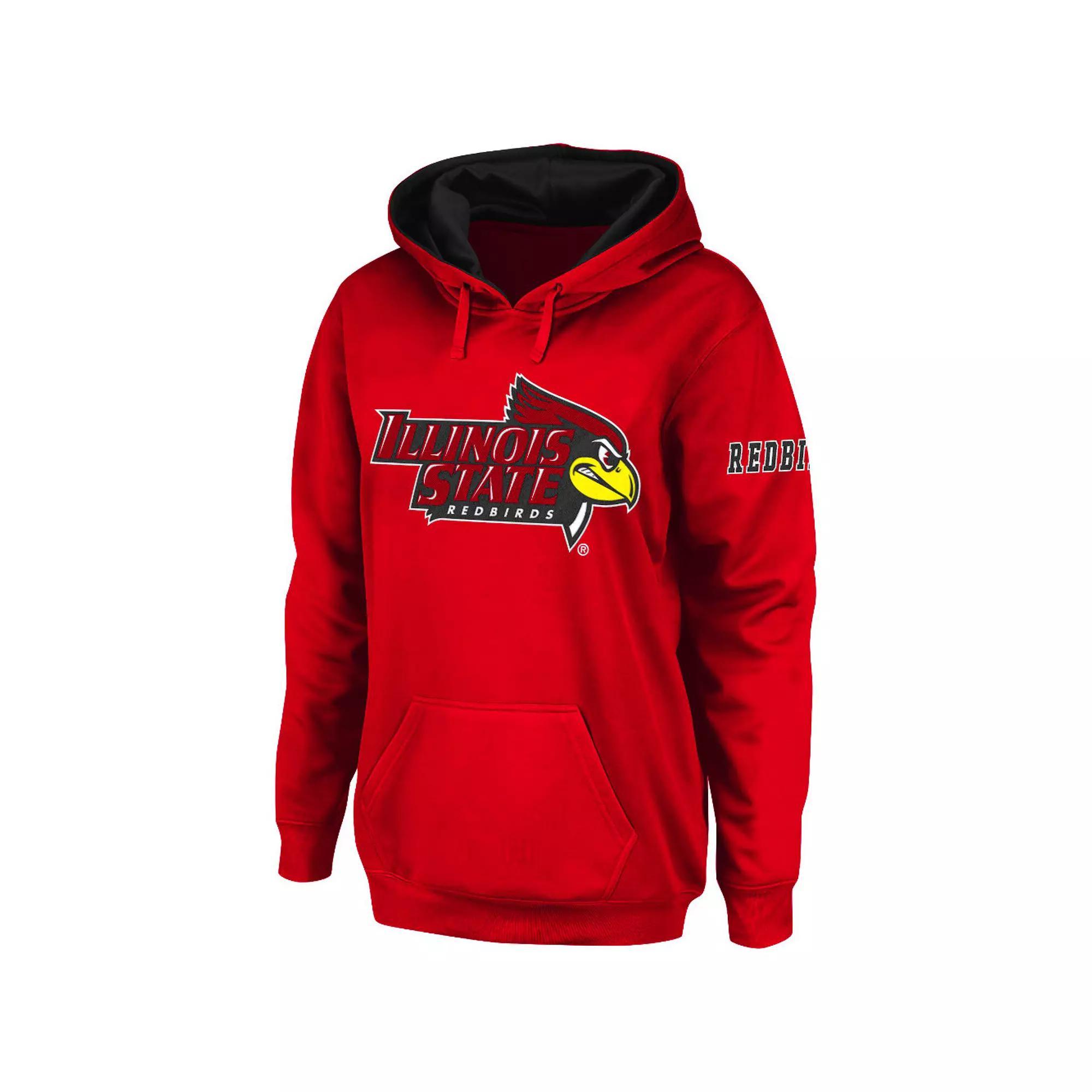Women's Stadium Athletic Red Illinois State Redbirds Big Logo Pullover Hoodie, Size: XL, Ils Red Product Image