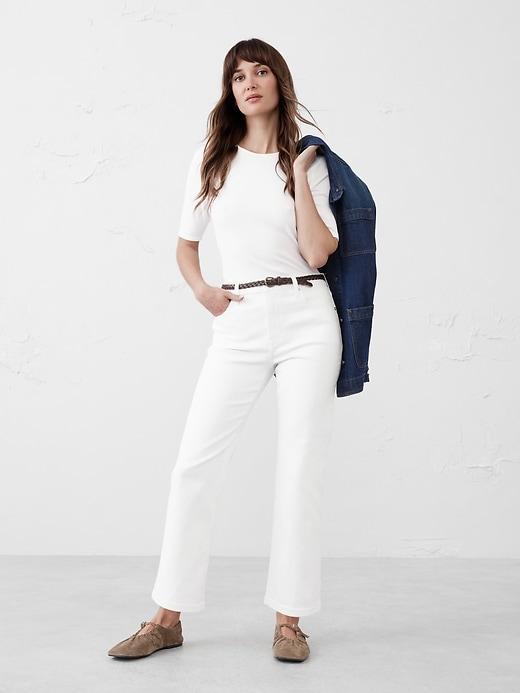 High-Rise Bootcut Cropped Jean Product Image