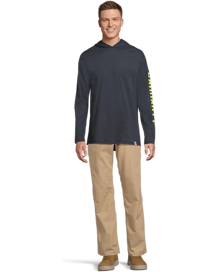 Men's Carhartt Force Relaxed Fit Midweight Long Sleeve Logo Graphic Hooded T-Shirt Product Image