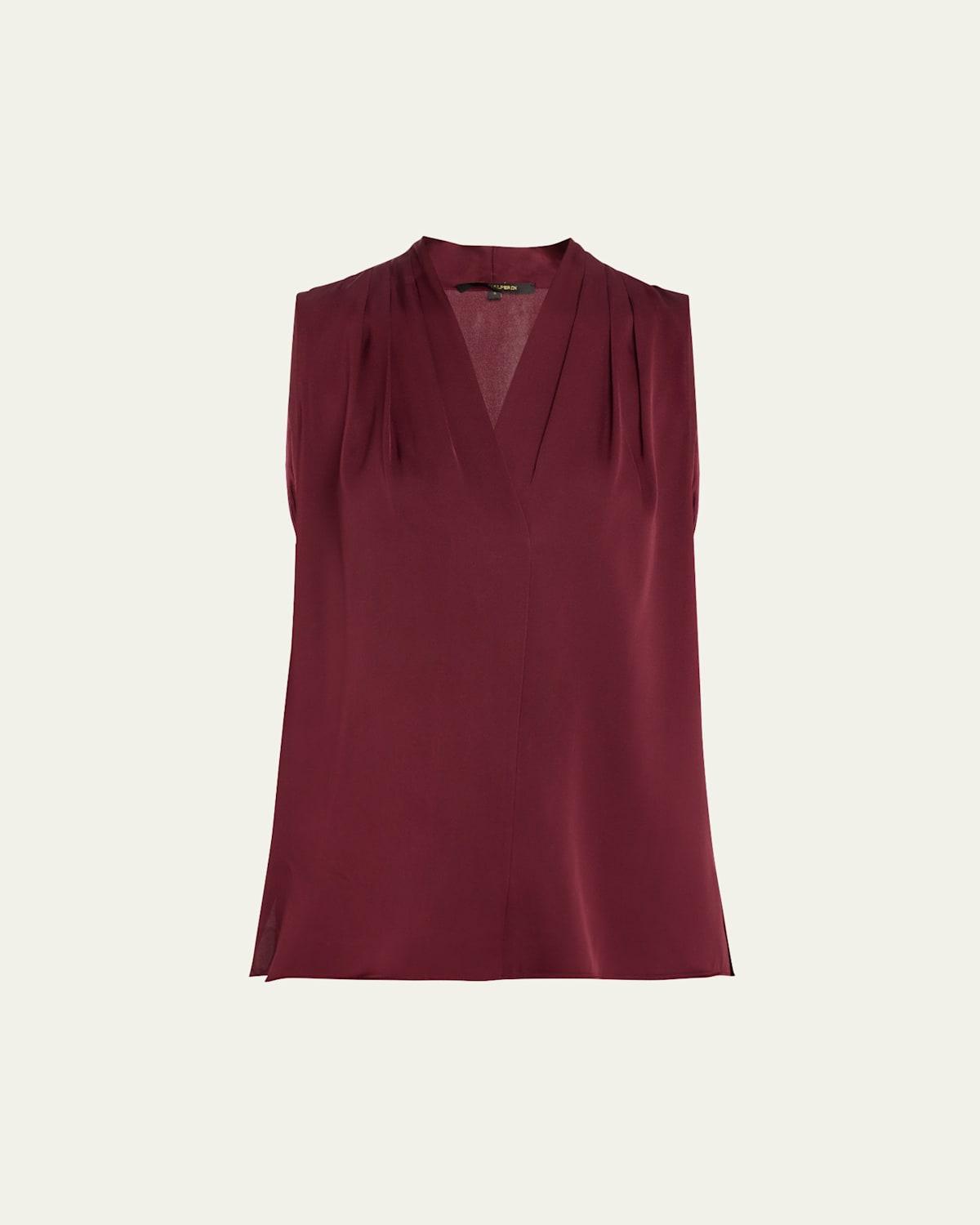 Womens Mila Sleeveless Silk-Blend Blouse Product Image