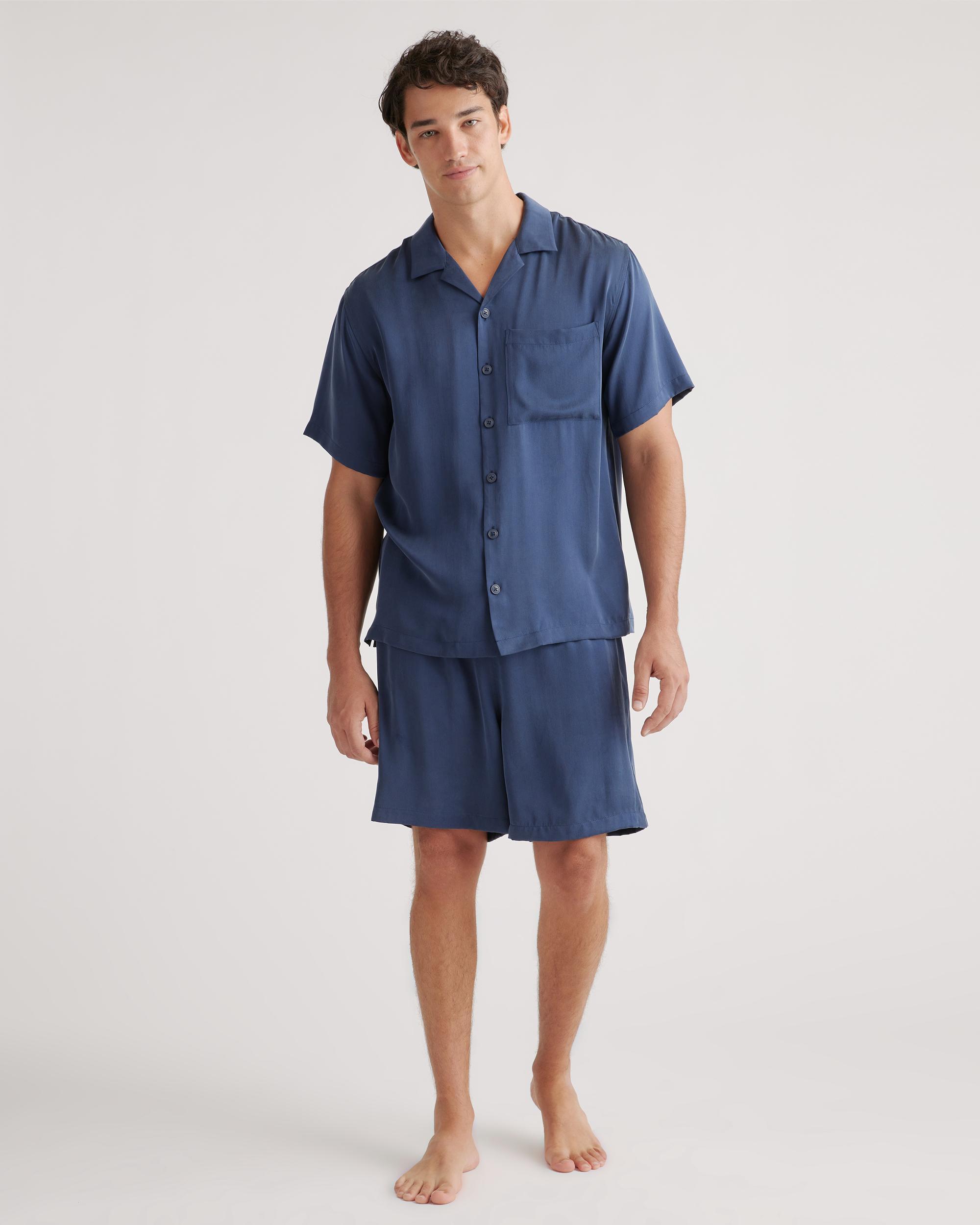 Quince | Men's Button Down Short Set Silk Product Image