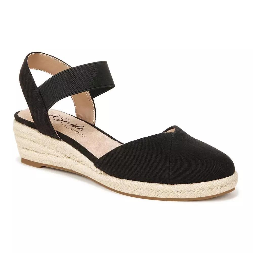 LifeStride Kimmie Women's Espadrille Wedges, Size: 9 Wide, Black Product Image