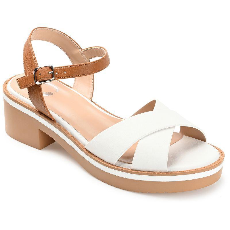 Journee Hilaree Women's Heeled Sandals, Size: 9.5, Brown Product Image