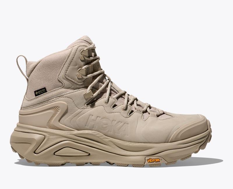 HOKA Men's Kaha 3 GTX Shoes in Raw Linen/Oat Milk, Size 9 Product Image