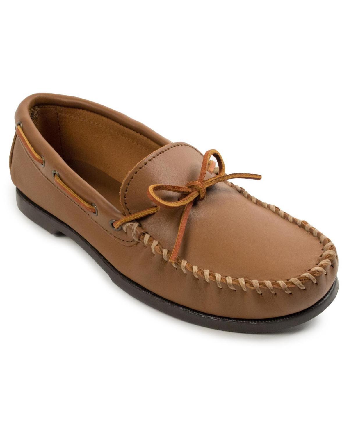 Minnetonka Camp Mocc (Maple Smooth Leather) Men's Slippers Product Image
