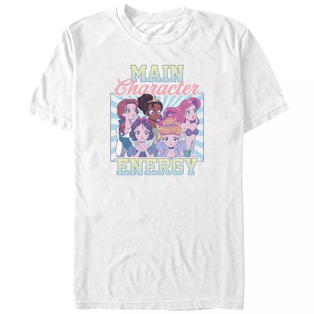Disney's Belle, Snow White, Tiana, Cinderella & Ariel Princess Main Character Energy Juniors' Boyfriend Graphic Tee, Women's, Size: XS Product Image