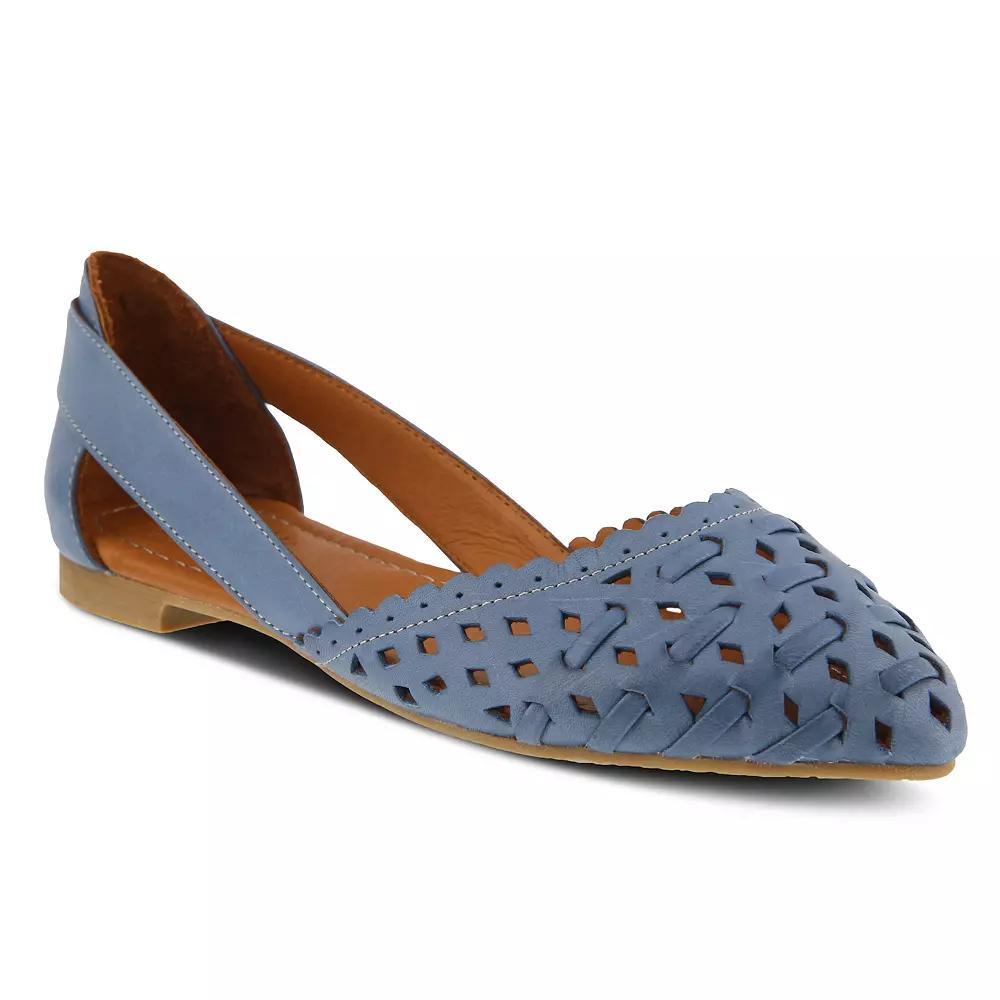 Spring Step Delorse Women's Leather Flats, Size: 35, Blue Blue Product Image