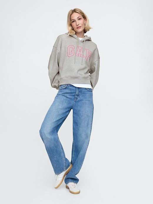 VintageSoft Cropped Hoodie Product Image