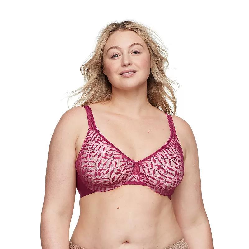 Olga® by Warner's® Sheer Leaves Lace Full-Figure Full-Coverage Minimizer Bra 35519, Women's, Size: 36 Dd, White Product Image