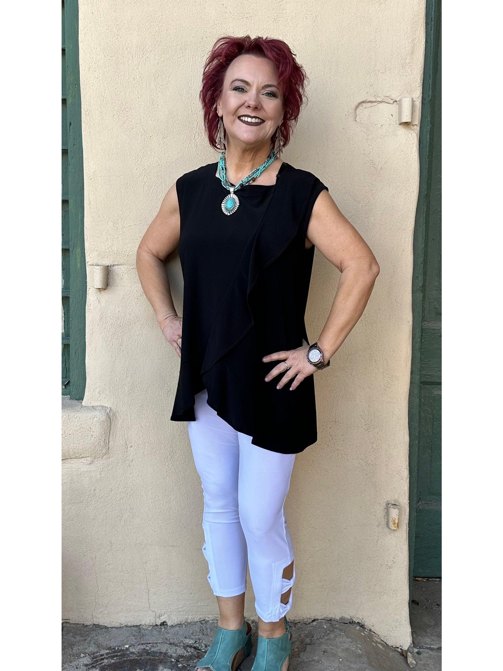 Reese Ruffle Cami Top by Artex Fashions Product Image