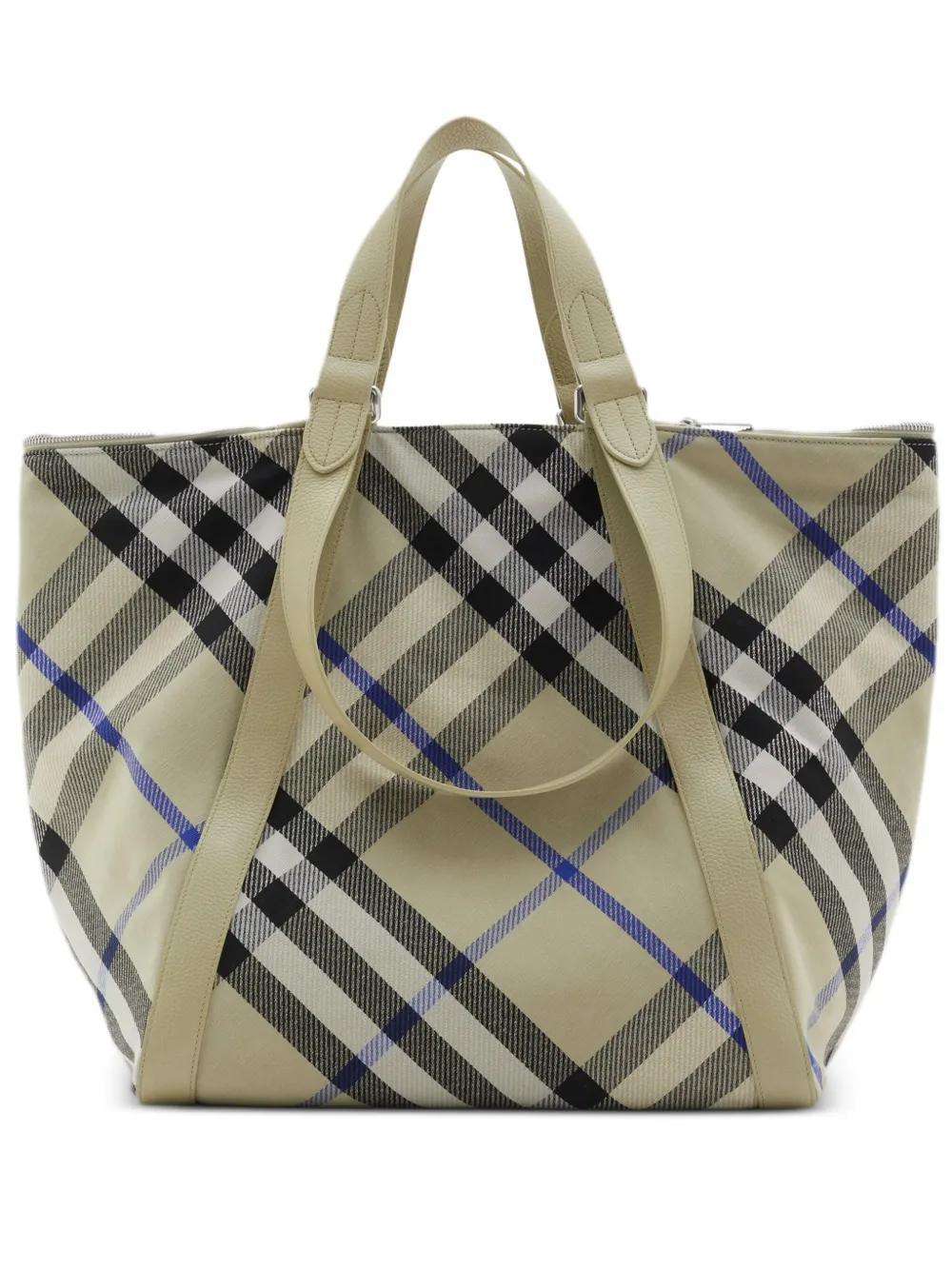 Festival checked tote bag Product Image