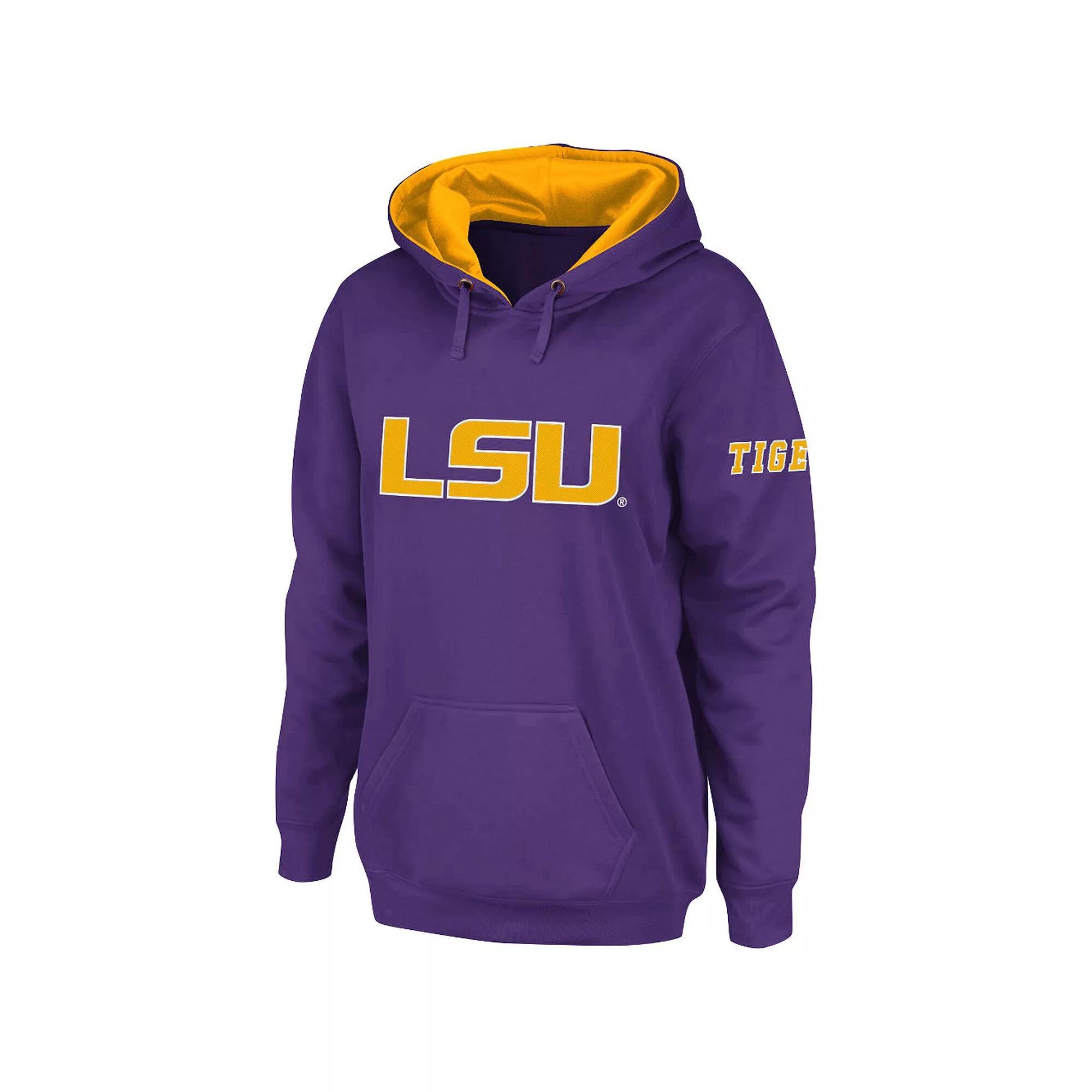 Women's Stadium Athletic Purple LSU Tigers Big Logo Pullover Hoodie, Size: Large Product Image