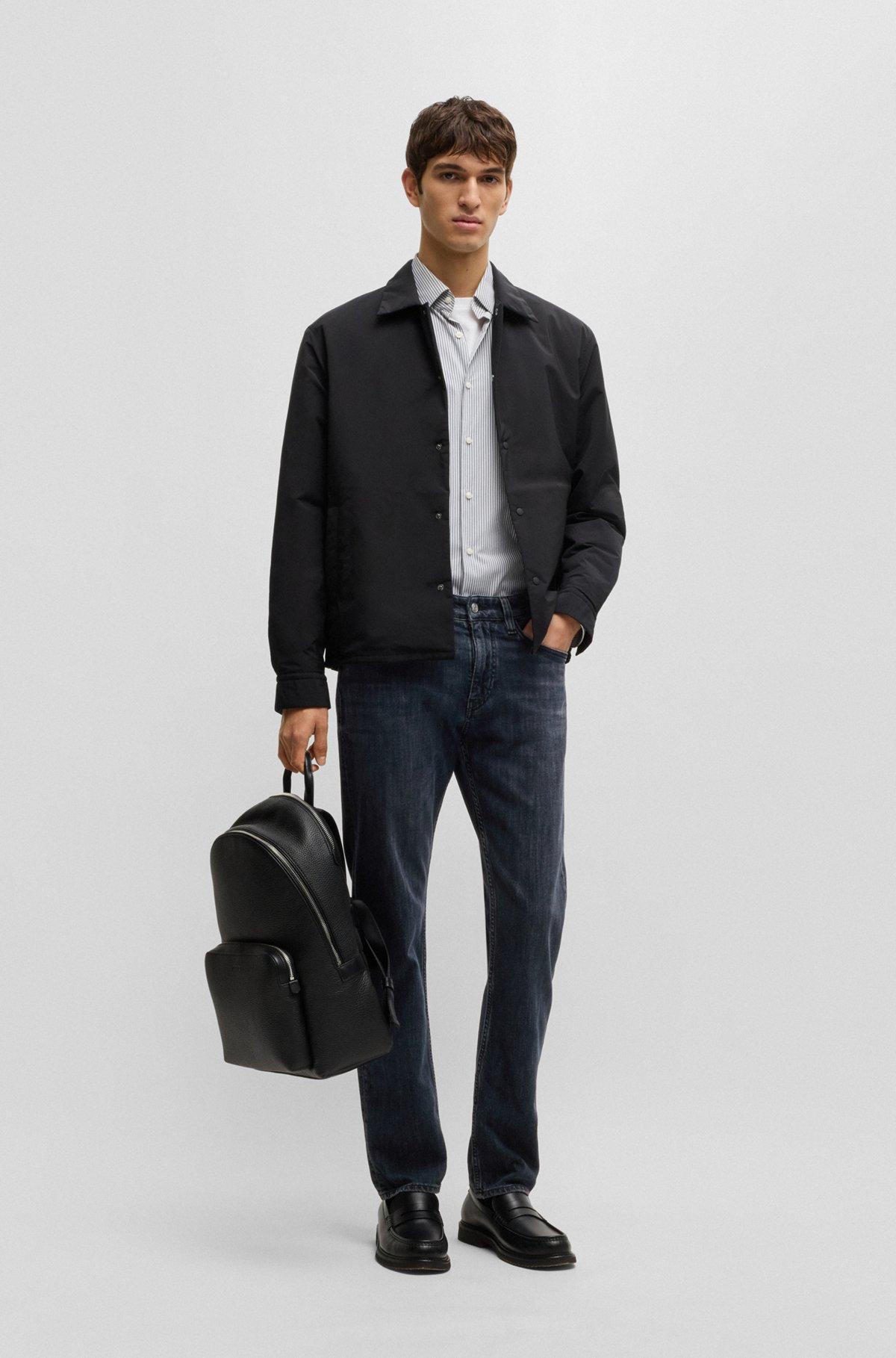 Delaware slim-fit jeans in dark-blue stretch denim Product Image