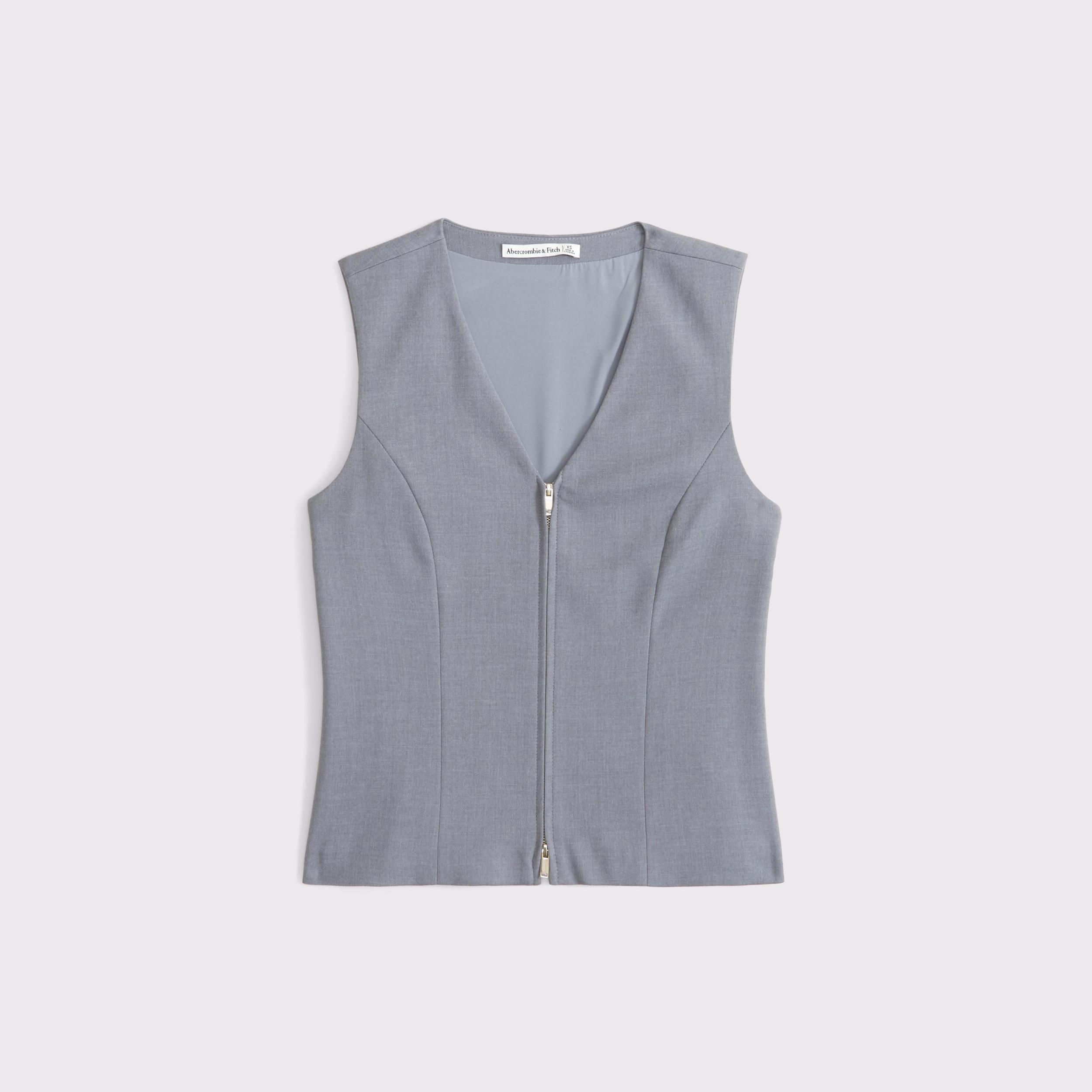 Tailored Zip Vest Product Image