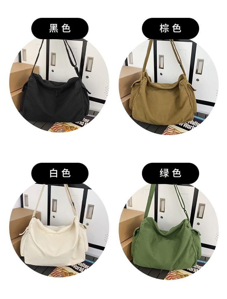 Multi-Pocket Canvas Crossbody Bag Product Image