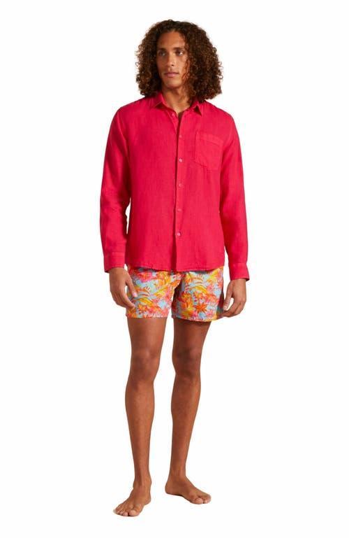 Vilebrequin Linen Solid Classic Fit Shirt Product Image