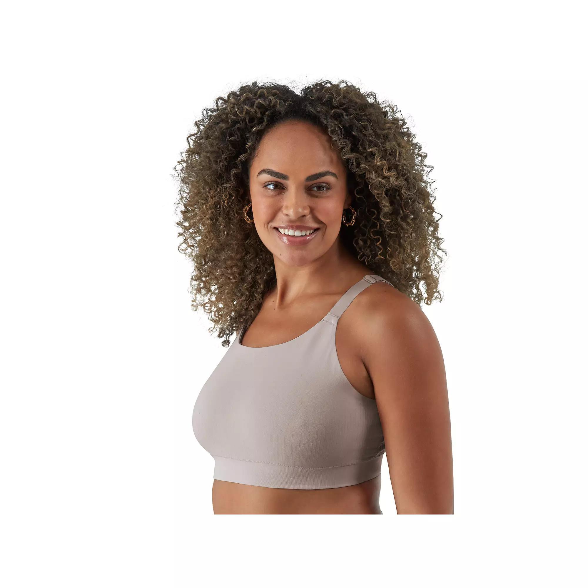 Bali Comfort Revolution Modern Seamless Bralette DFMSBR, Women's, Size: Large, Evening Blush Product Image
