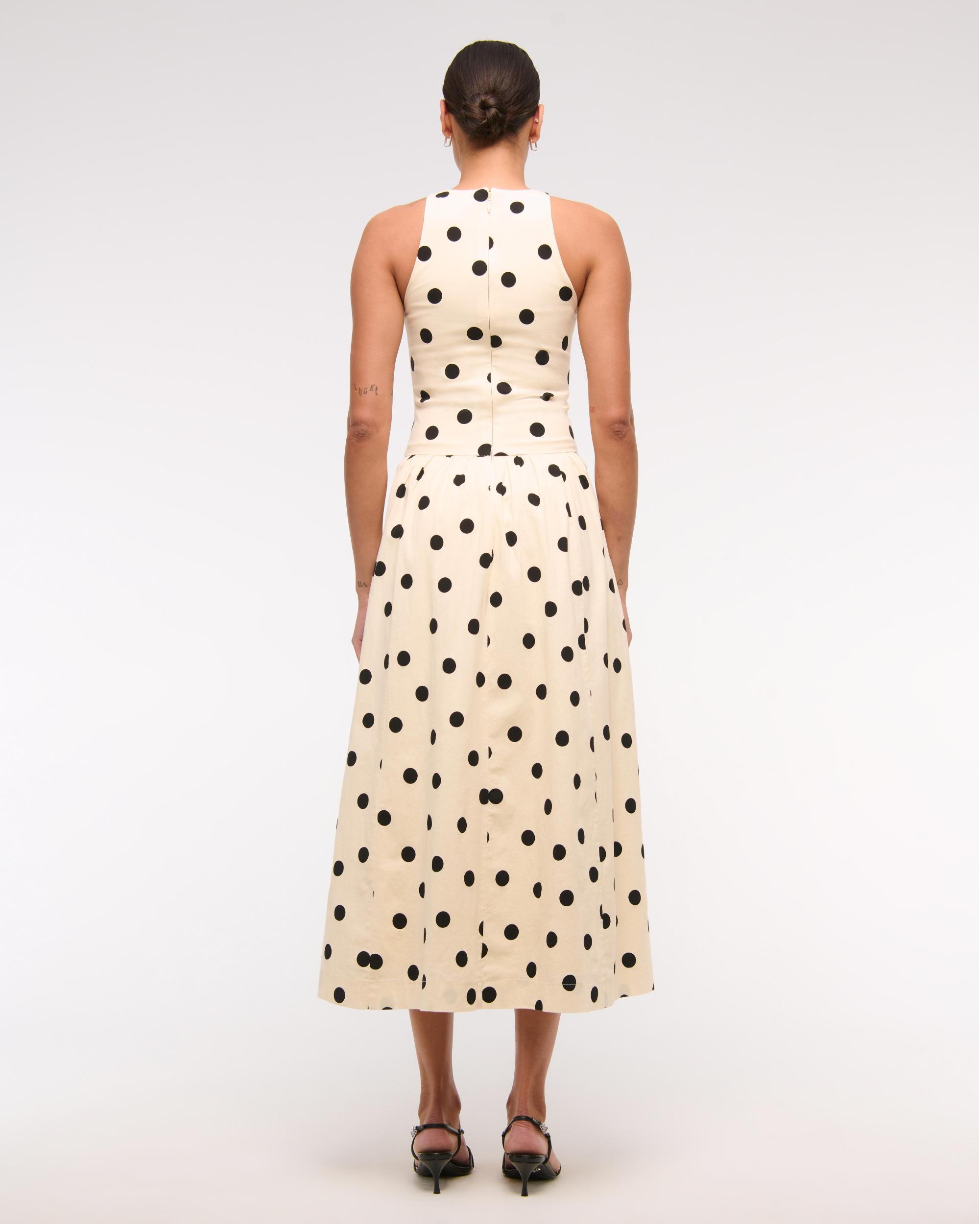Drop-Waist Midi Dress Product Image