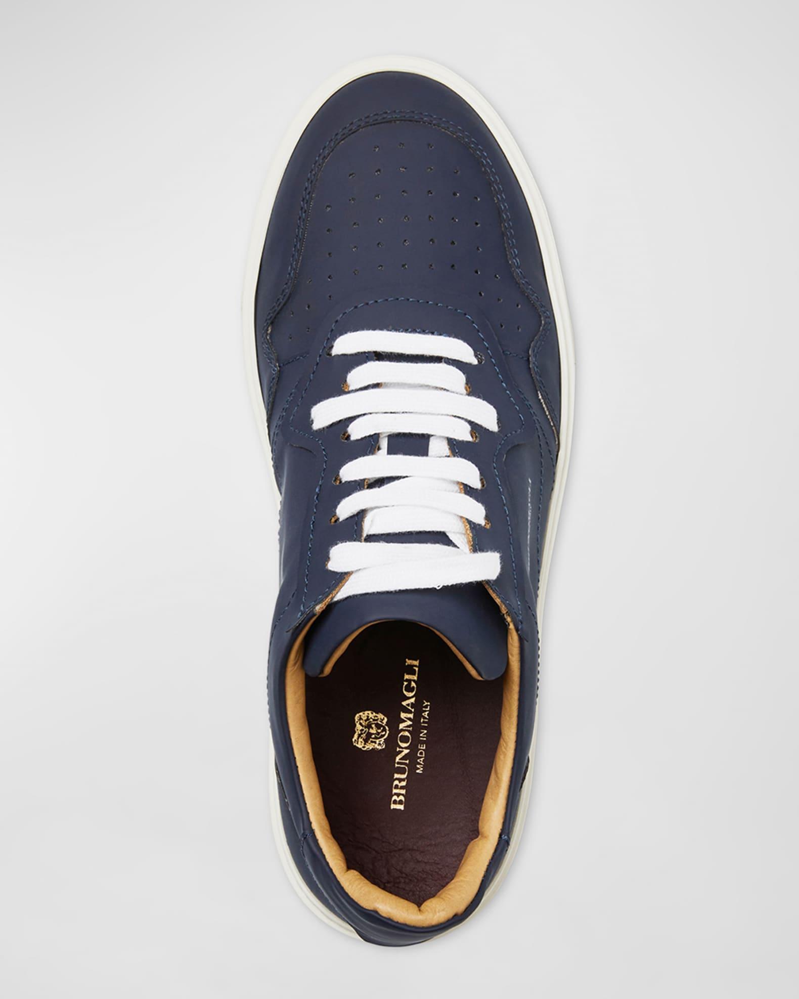 Men's Dezi Leather Low-Top Sneakers Product Image