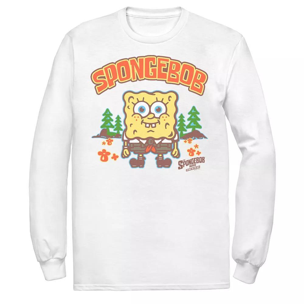 Men's Spongebob Movie Bubble Art Style Tee, Size: XL, White Product Image
