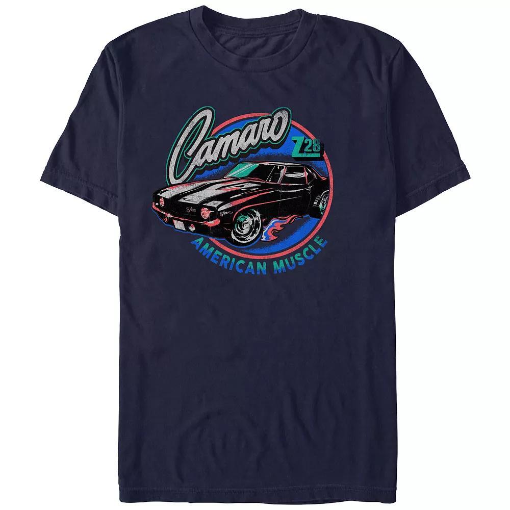 Men's Camaro American Muscle Graphic Tee, Size: XS, Blue Product Image