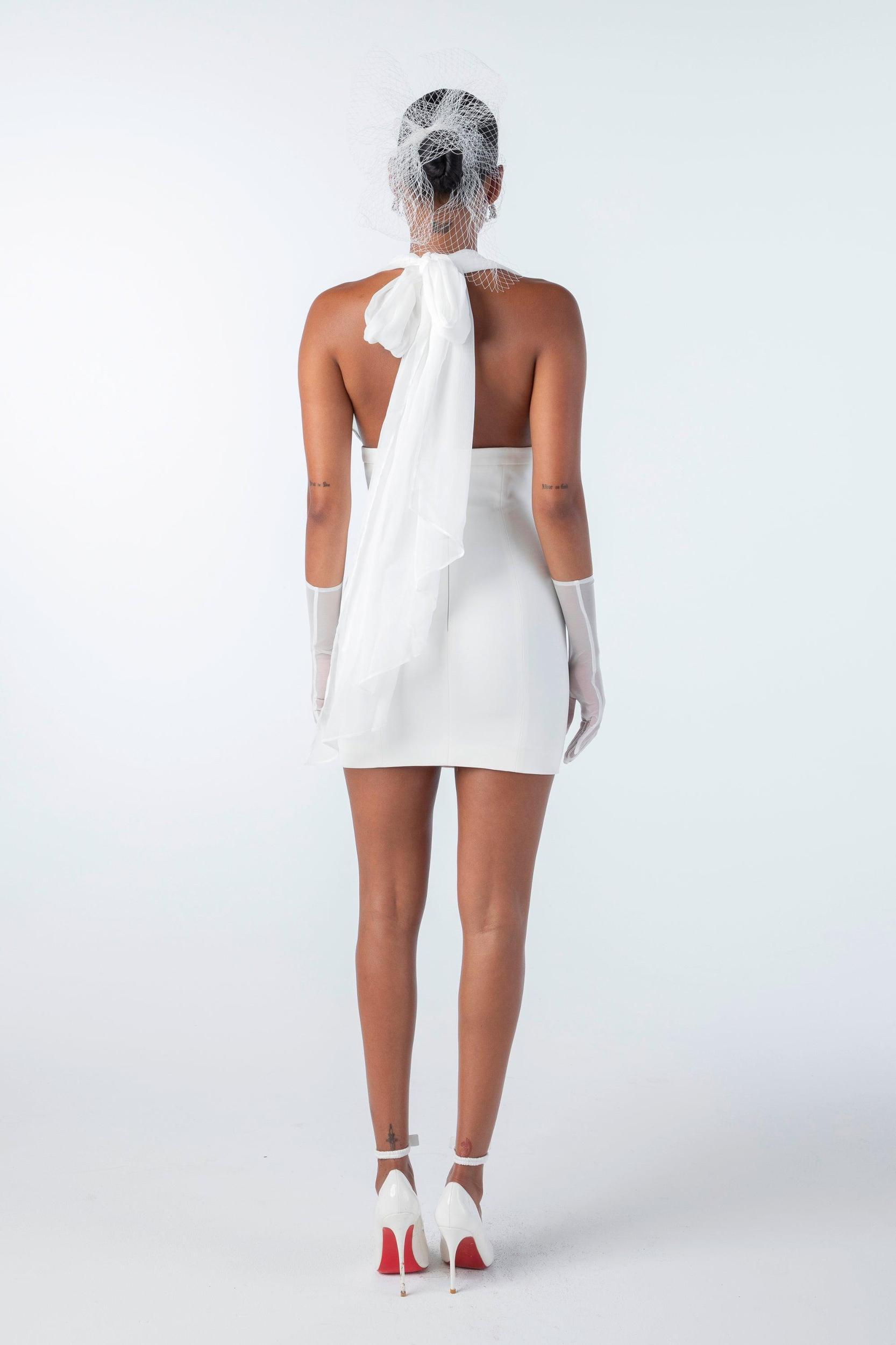 Melinda Dress (White) (Final Sale) Product Image