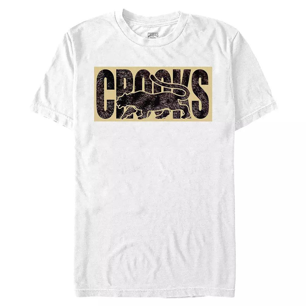 Men's Crooks And Castle Panther Ready To Attack Graphic Tee, Size: Large, White Product Image