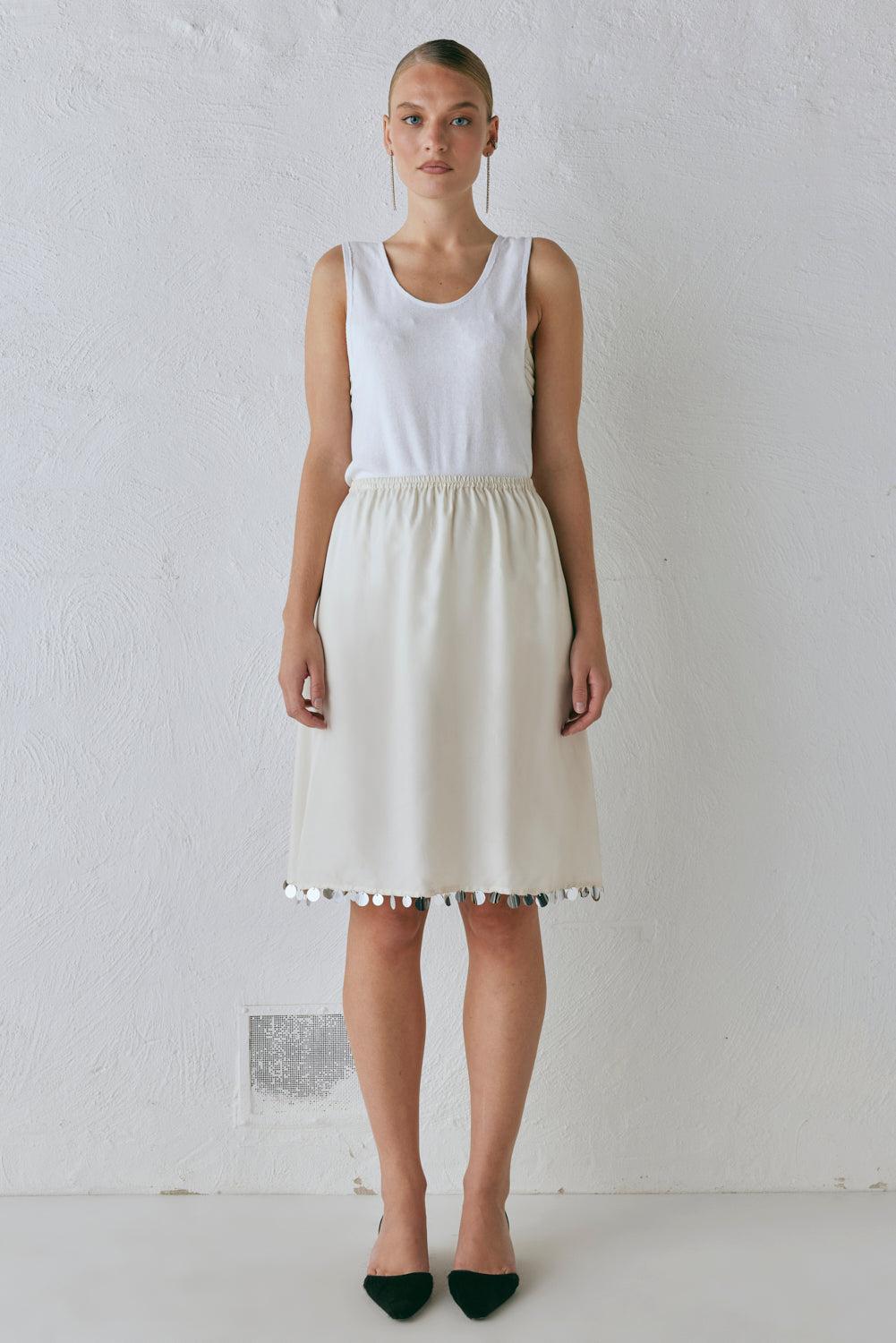 Spritz Midi Skirt Cream Product Image