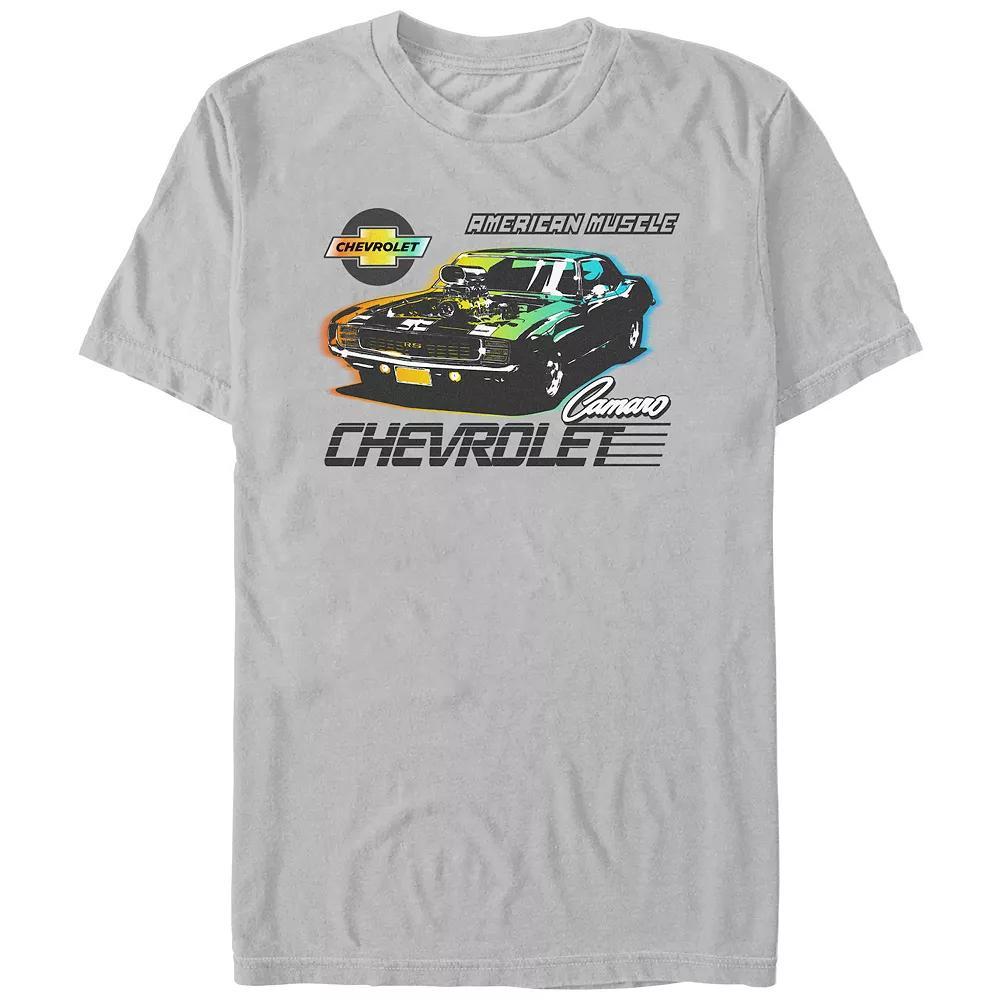 Men's Chevrolet Camaro American Muscle Graphic Tee, Size: XS, Silver Product Image