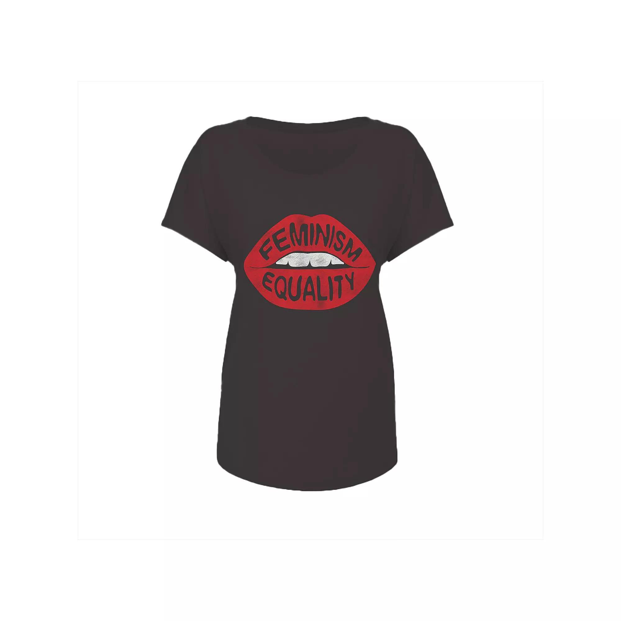 Junior's Grayson Threads Feminism Equality Graphic Tee, Women's, Size: XXL, Vintage Black Product Image