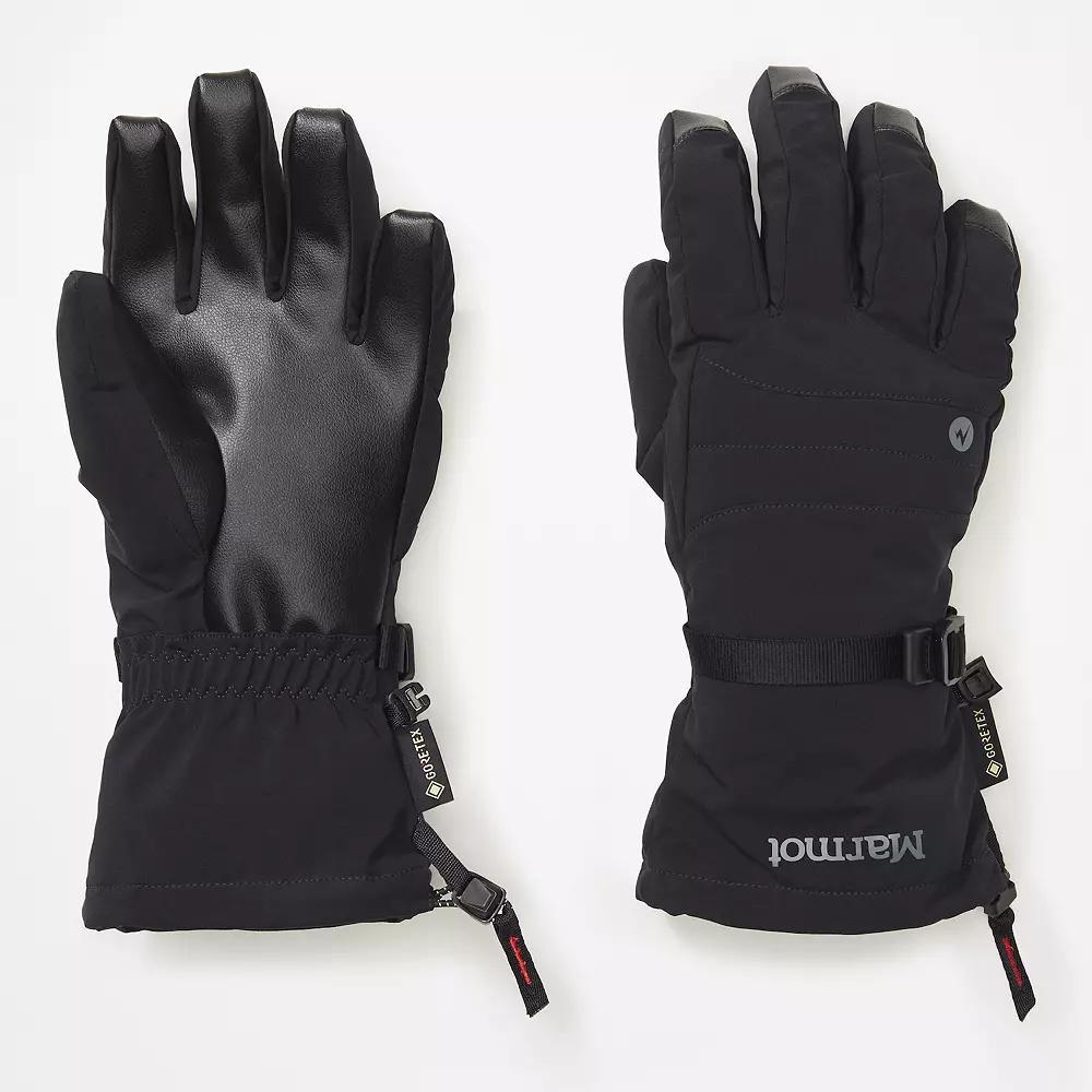 Women's Marmot Snoasis GORE TEX Gloves, Size: Small, Black Product Image