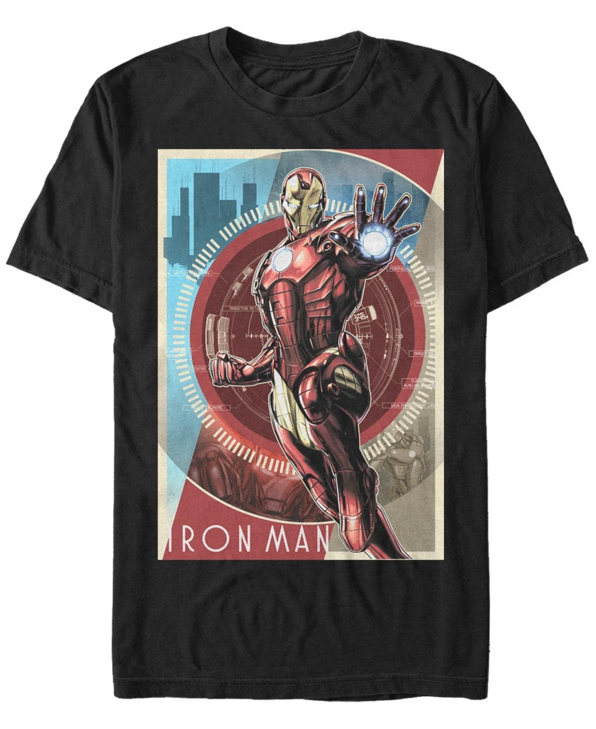 Men's Marvel Avengers Iron Man Poster Graphic Tee, Size: Large, Black Product Image