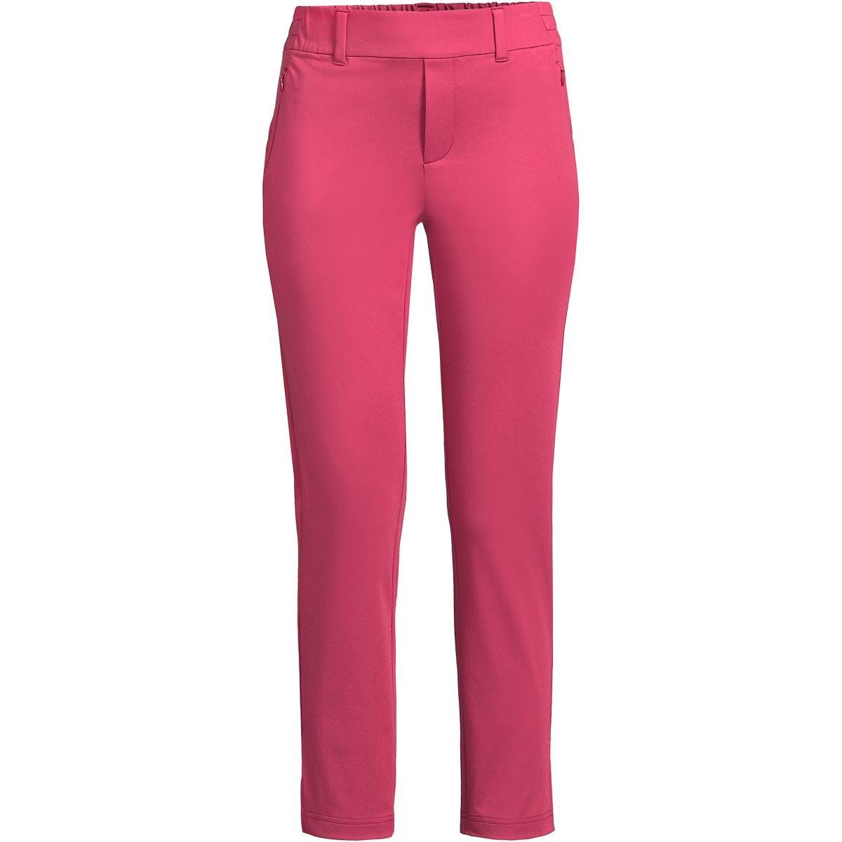 Women's Lands' End Flex Mid Rise Pull On Crop Pants, Size: XL, Deep  Blue Product Image