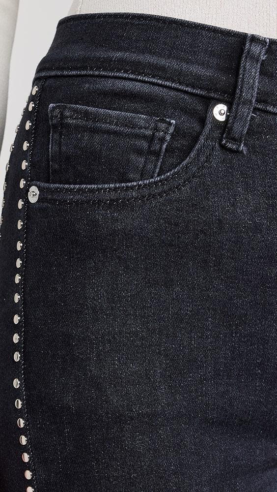 FRAME Le Sleek Straight Studded Jeans | Shopbop Product Image
