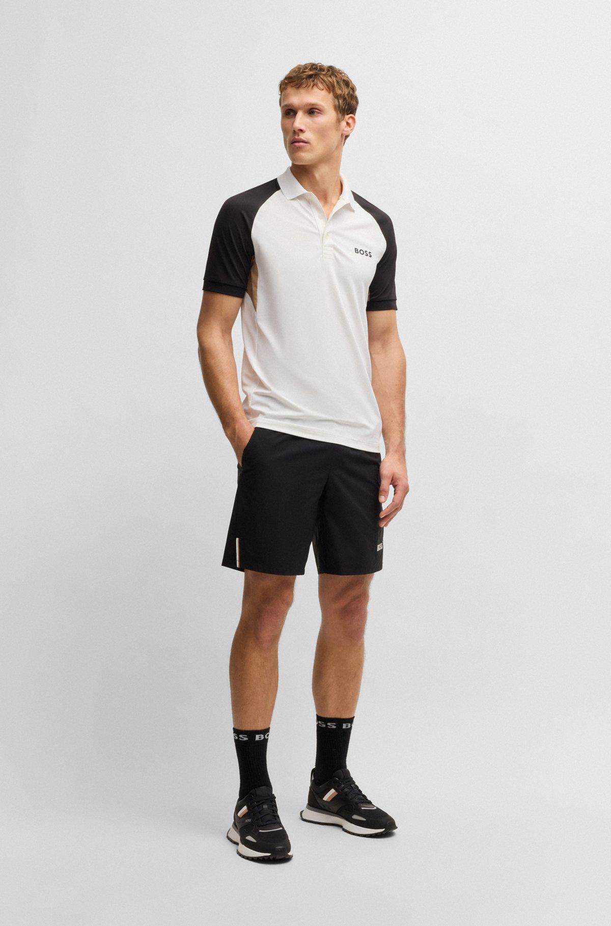 Active Paddy color-blocked polo shirt with mesh inserts Product Image