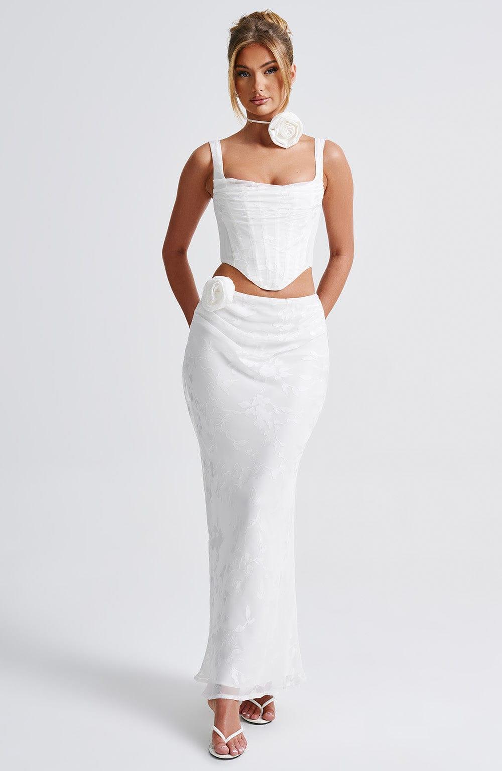 Elizabeth Maxi Skirt - Ivory Product Image