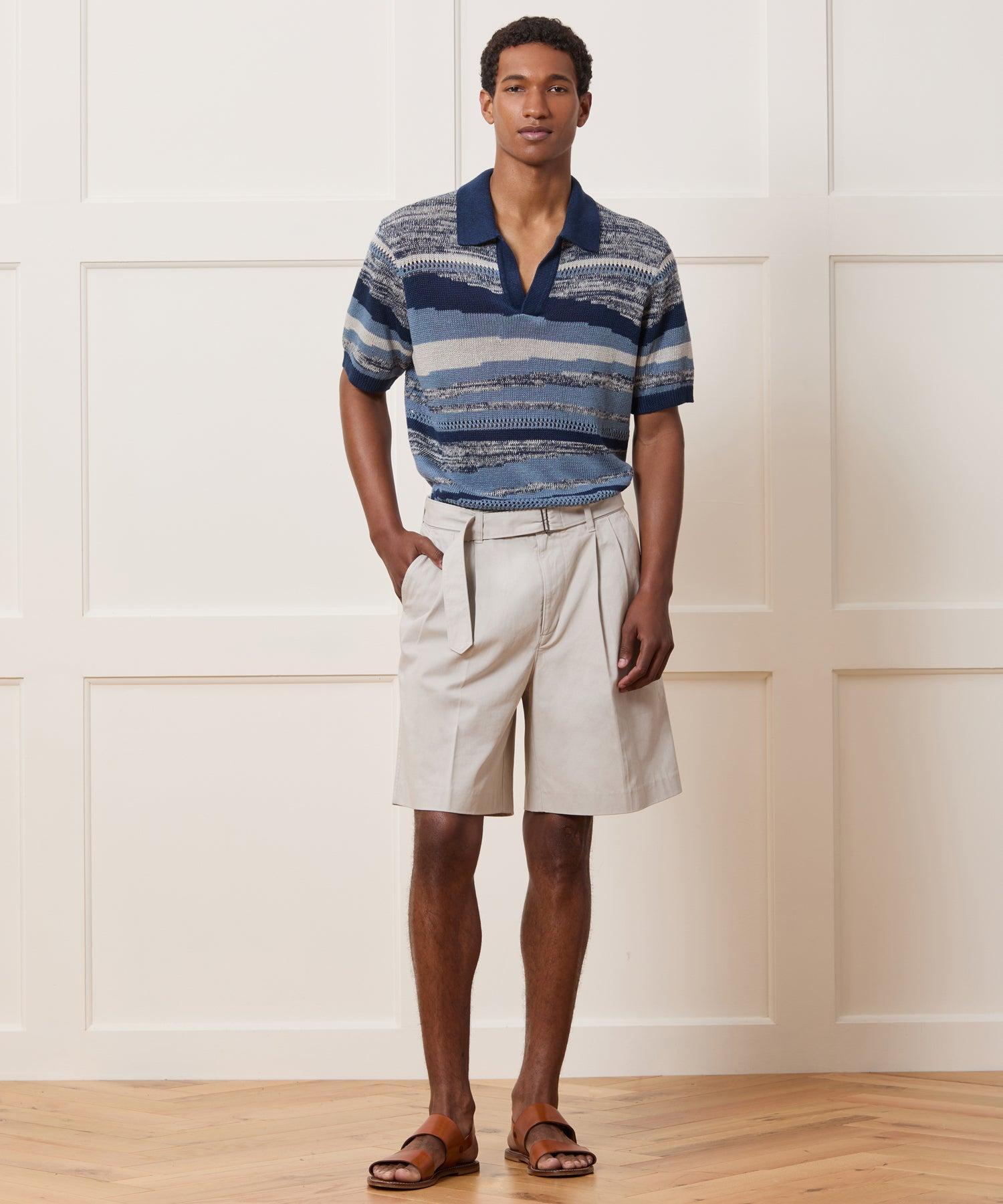 Relaxed Linen Dunes Montauk Sweater Polo Product Image