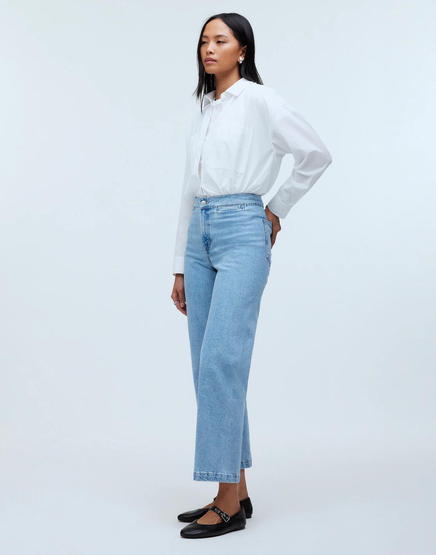 The Emmett Wide-Leg Crop Jean: Welt Pocket Edition Product Image