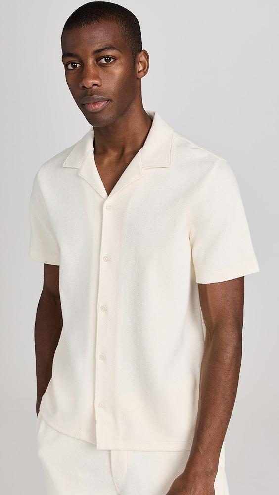 Vince Boucle Button Down Shirt | Shopbop Product Image