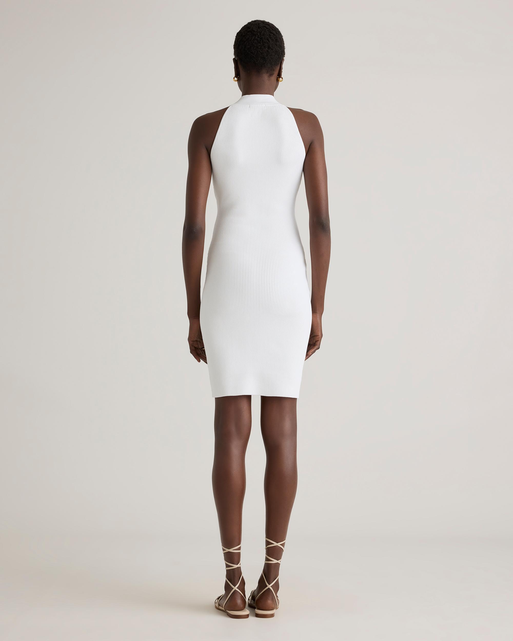 Quince | Women's High Neck Ribbed Knit Mini Dress Size XL, Recycled nylon/polyester/spandex Product Image