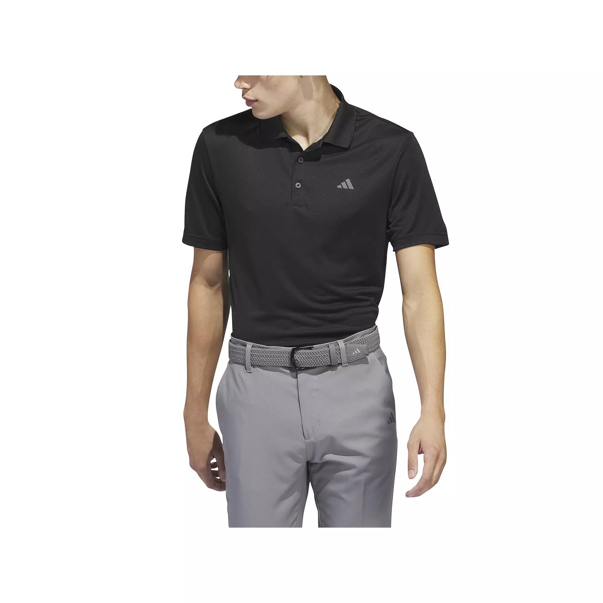 Men's adidas Adi Performance Golf Polo Shirt, Size: Medium, Black Product Image