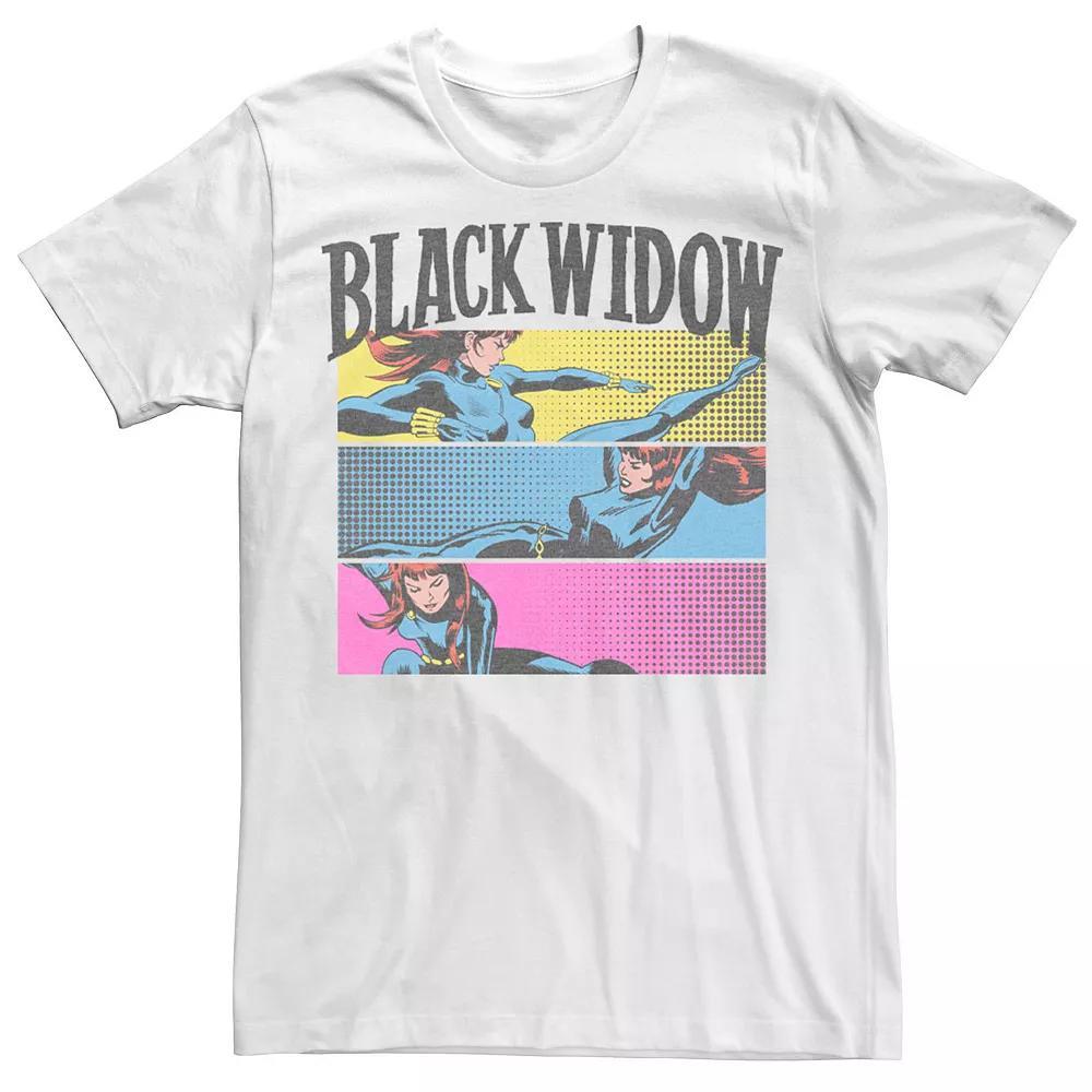 Men's Marvel Black Widow Panels Tee, Size: Medium, White Product Image