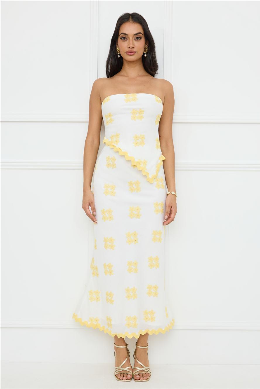 Desert Daze Maxi Skirt White Product Image