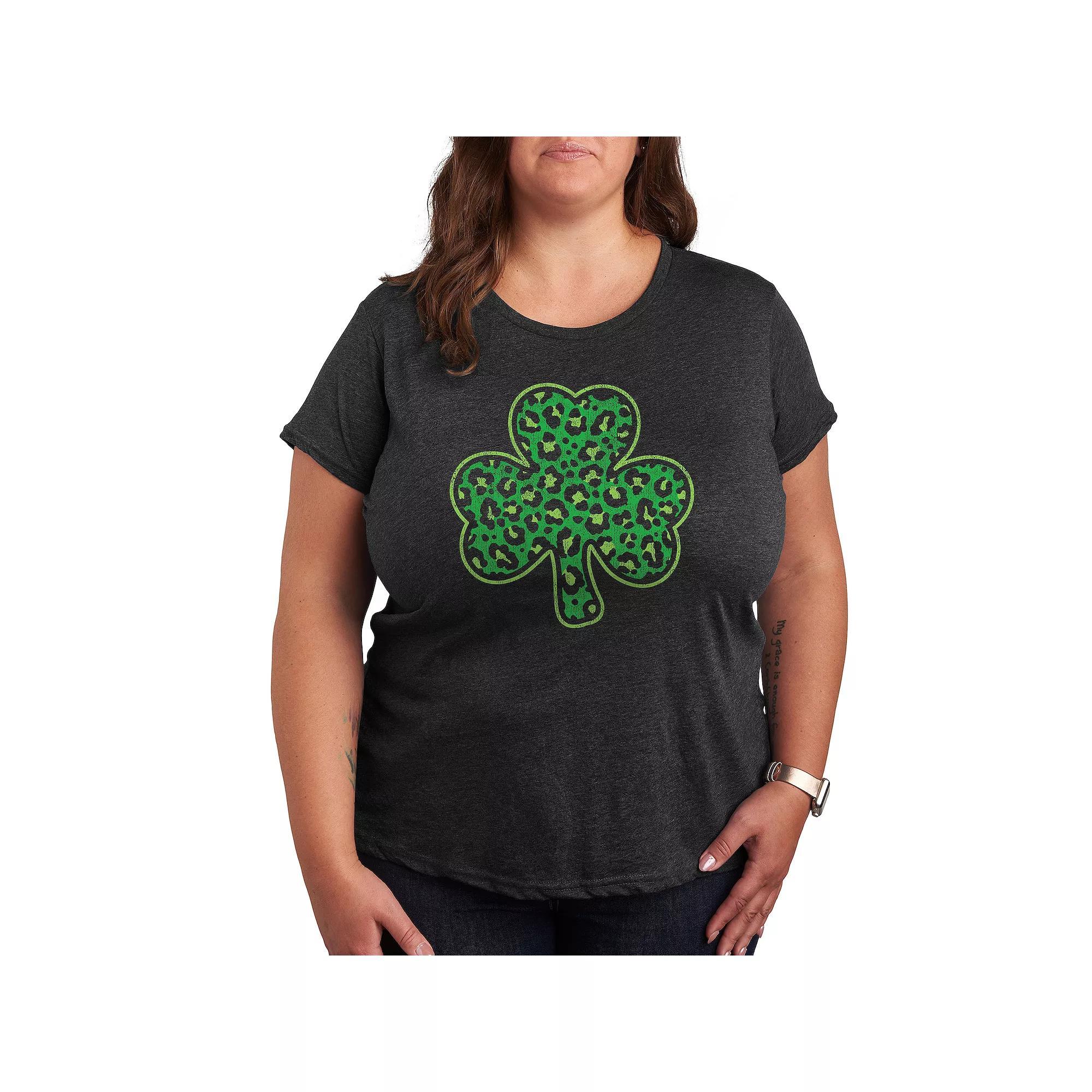 Plus Yellowstone Branding Iron Badge Graphic Tee, Womens Heather Grey Product Image